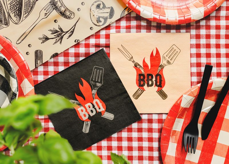 BBQ-servietter 33x33 cm  20 stk