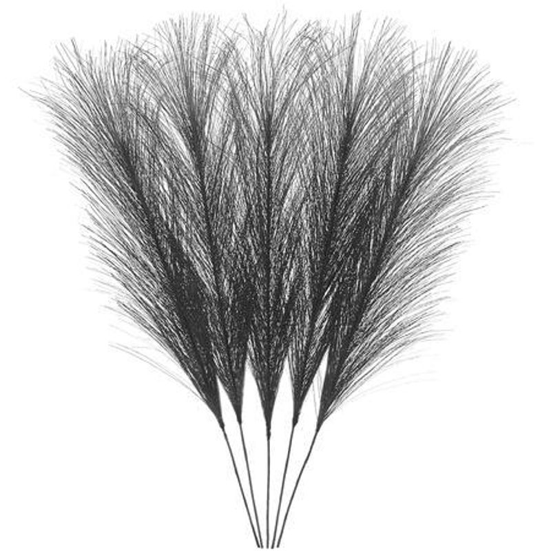 Dekorfjær sorte 5 stk (22 cm)