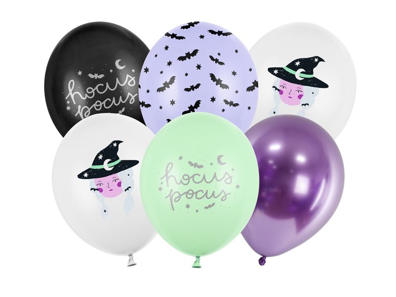 Ballonger 30 cm, Heks, 6 stk.