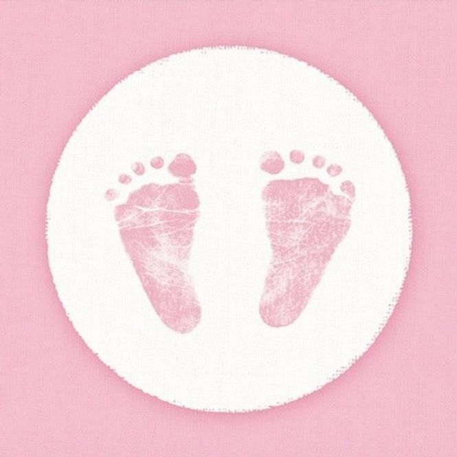 Hovedbilde Servietter lunsj - Baby Føtter, Rosa