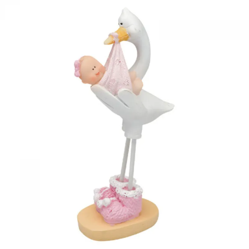 Kaketopp Stork Rosa