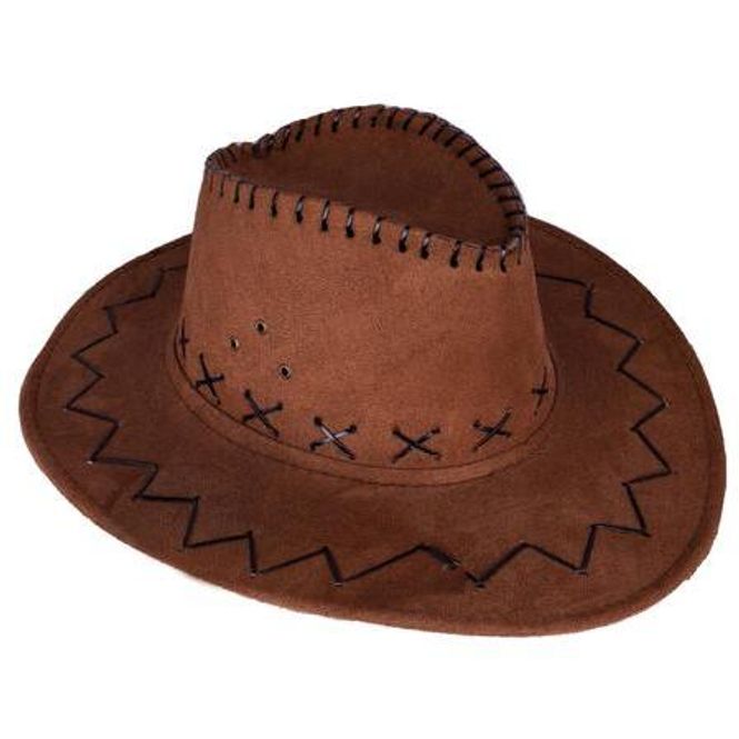 Hovedbilde Cowboyhatt Brun, semsket look