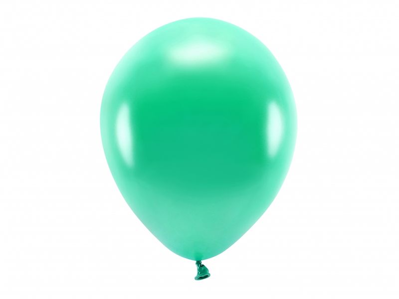 ECO Ballonger 10 Stk, 30cm - Metallisk, Grønn