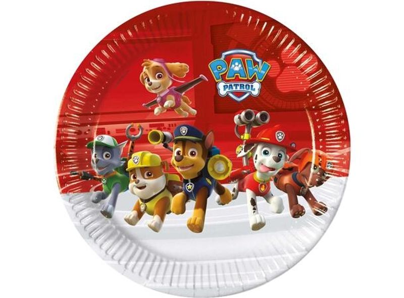 Paw Patrol Ready For Action - Papptallerkner 8 stk