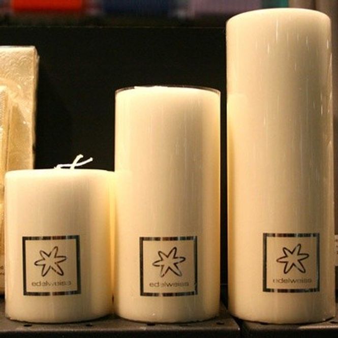 Hovedbilde Kubbelys - 7x10/15cm, Krem