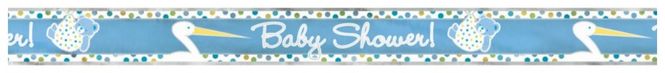 Hovedbilde Babyshower Banner Blå