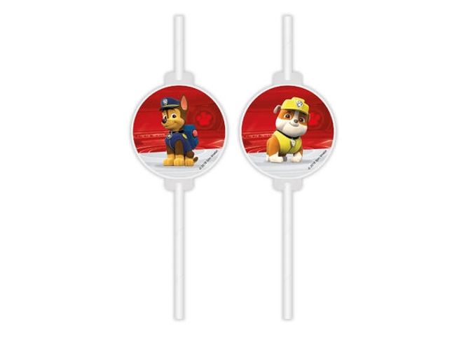 Hovedbilde Paw Patrol Ready For Action - Pappsugerør med ...