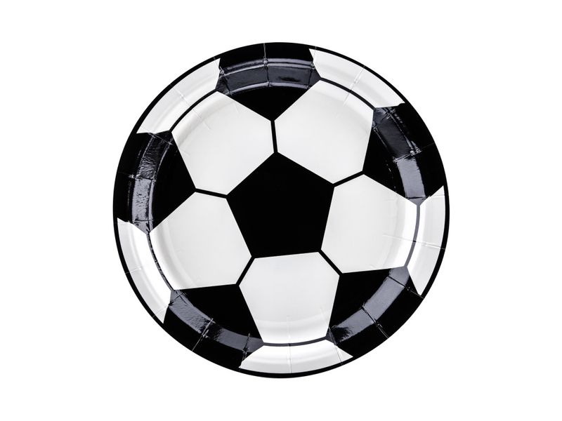 Tallerkener Fotball 18 cm  6 stk