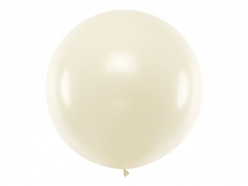 Jubmo ballong 100 cm - Perlehvit metallic