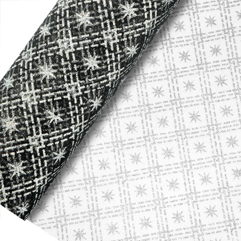 Bordløper - Organza Diamant Sort 10m
