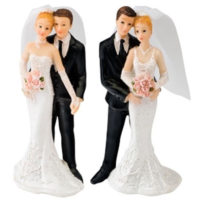 Hovedbilde Klassisk Brudepar Bukett Kaketopp