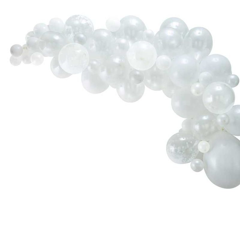 Ballongbue Hvit & Gjennomsiktig