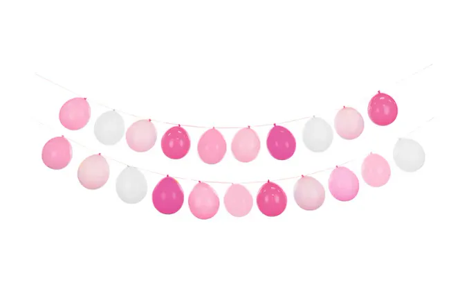 Hovedbilde Ballonggirlander Rosa 3-i-1 - 20 ballonger