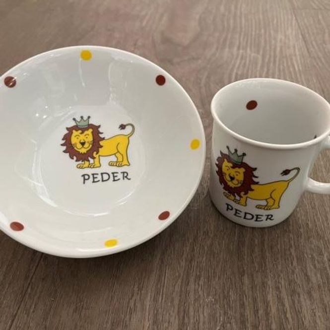 Hovedbilde Barneservise - 2 deler Kjempesnill Løve