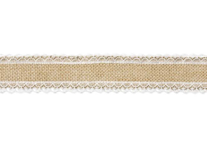 Hovedbilde Jute Pyntebånd Blonder 3