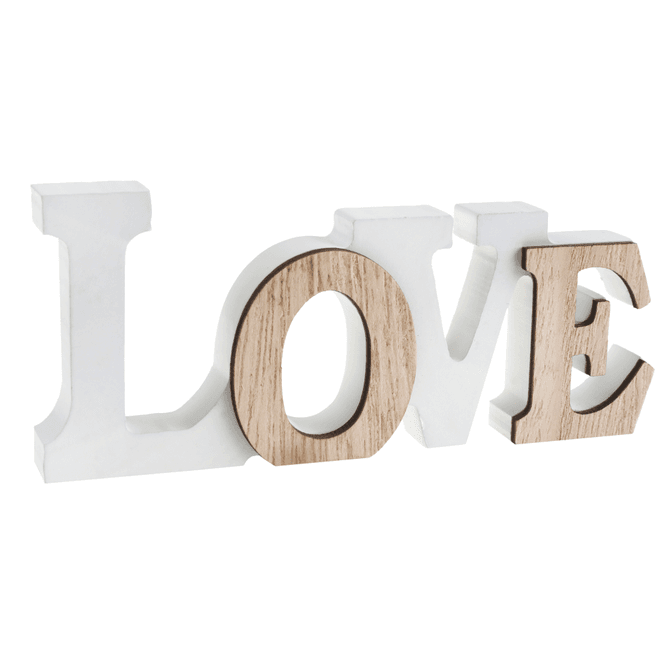 Hovedbilde Bokstaver LOVE natur