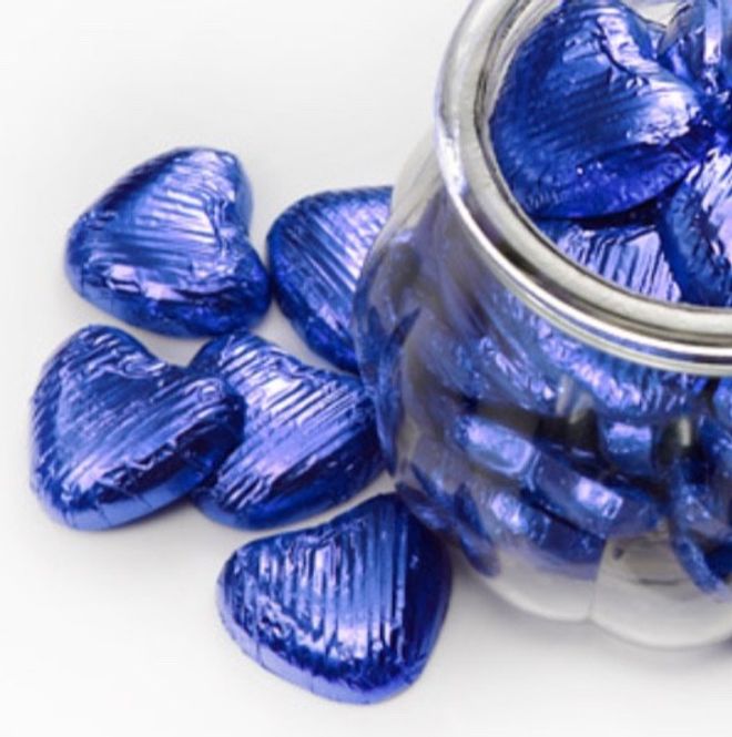 Hovedbilde Sjokoladehjerte Blå