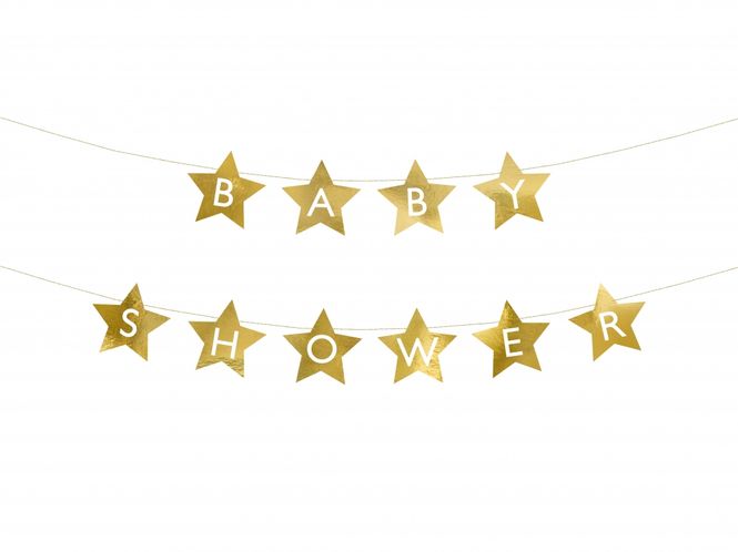 Hovedbilde Babyshower banner gull