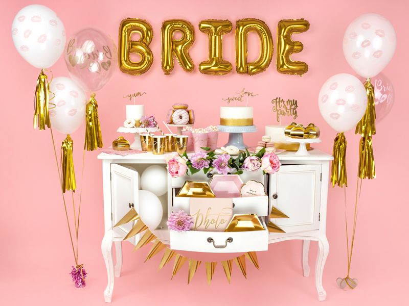Ballonger Bride to Be Crystal Clear 30 cm  6 stk