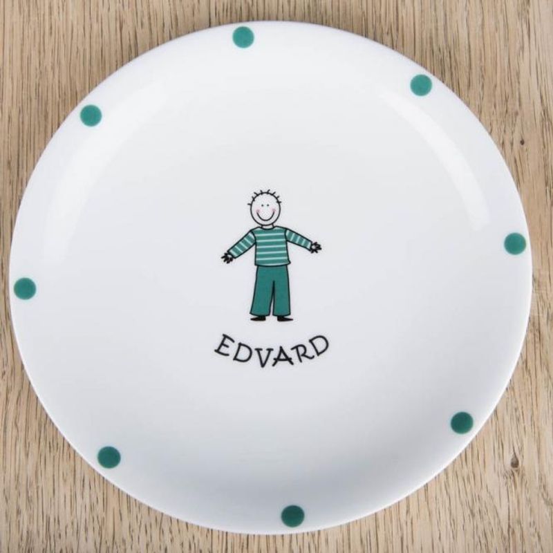 Barneservise 2-deler sett Blå gutt