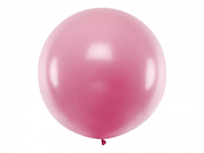 Hovedbilde Jubmo ballong 100 cm - Lysrosa metallic