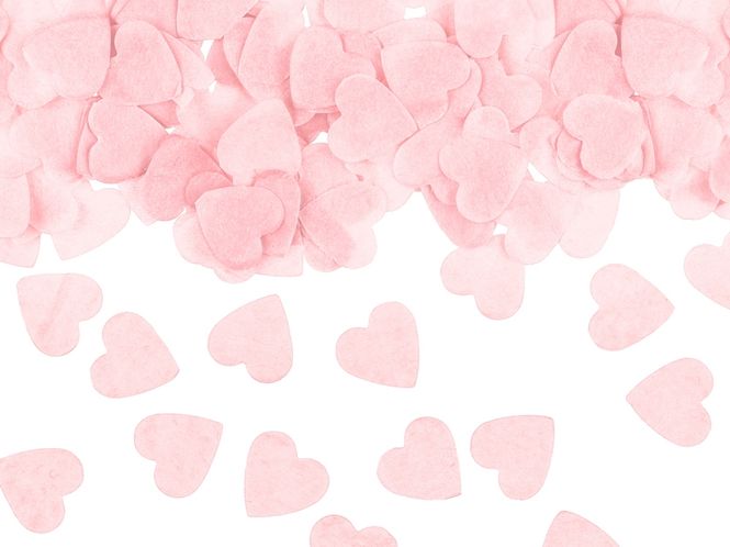 Hovedbilde Konfetti Hjerter Rosa 15 g