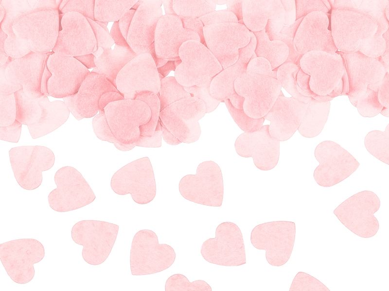 Konfetti Hjerter Rosa 15 g