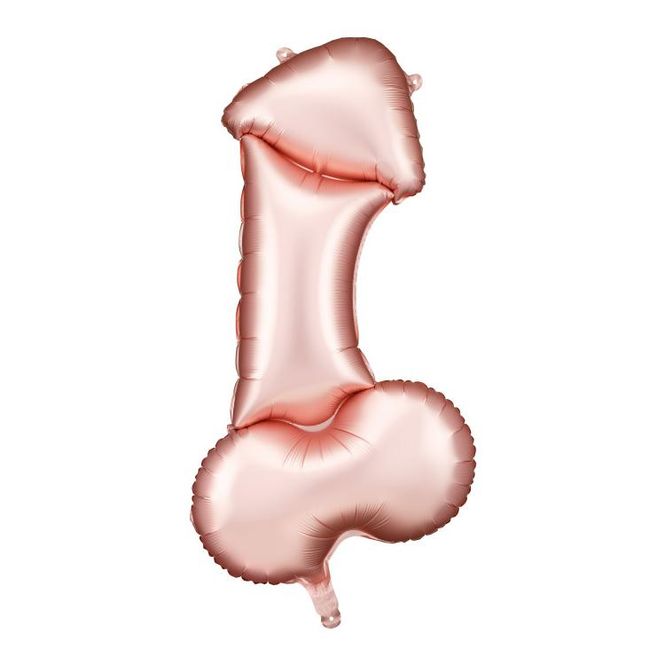 Hovedbilde Folieballong penis rose gull 55,5 x 112 cm