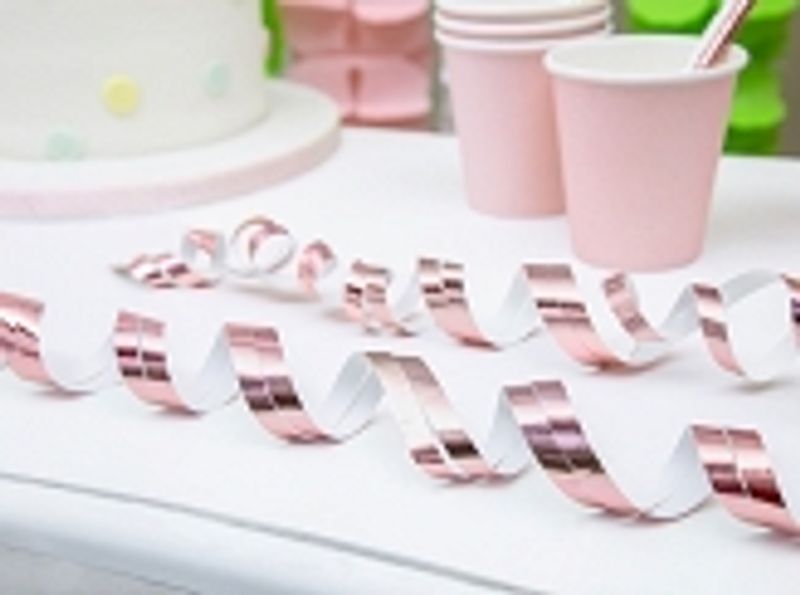 Serpentine Streamers Rose Gold