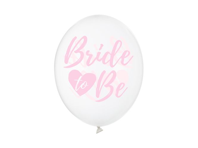 Hovedbilde Ballonger Bride to Be Crystal Clear 30 cm  6 stk