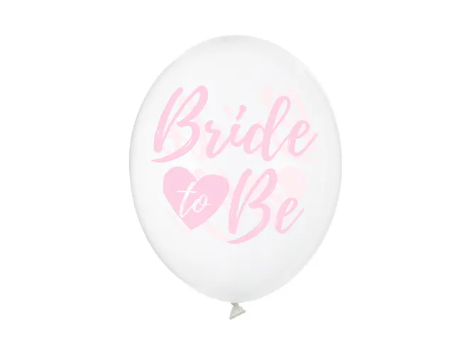 Hovedbilde Ballonger Bride to Be Crystal Clear 30 cm  6 stk