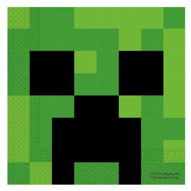 Hovedbilde Servietter Minecraft, 33 x 33 cm (20 stk)