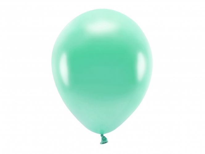 Hovedbilde ECO Ballonger 10 Stk, 30cm - Metallisk, Mørk Mint