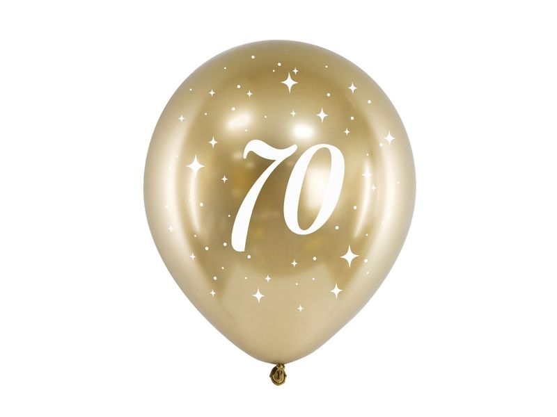 Ballonger 70 Gull - 6 stk.
