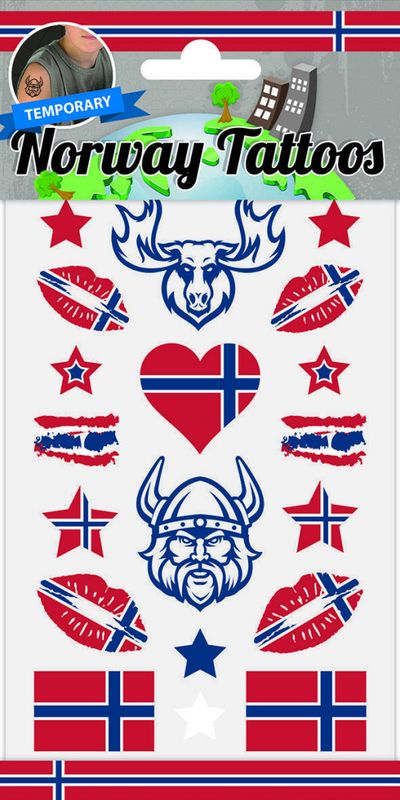 Tatoveringer Norge 10x20 cm – 1 ark