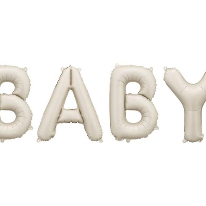 Hovedbilde Folieballong Baby Beige 140 x 43 cm