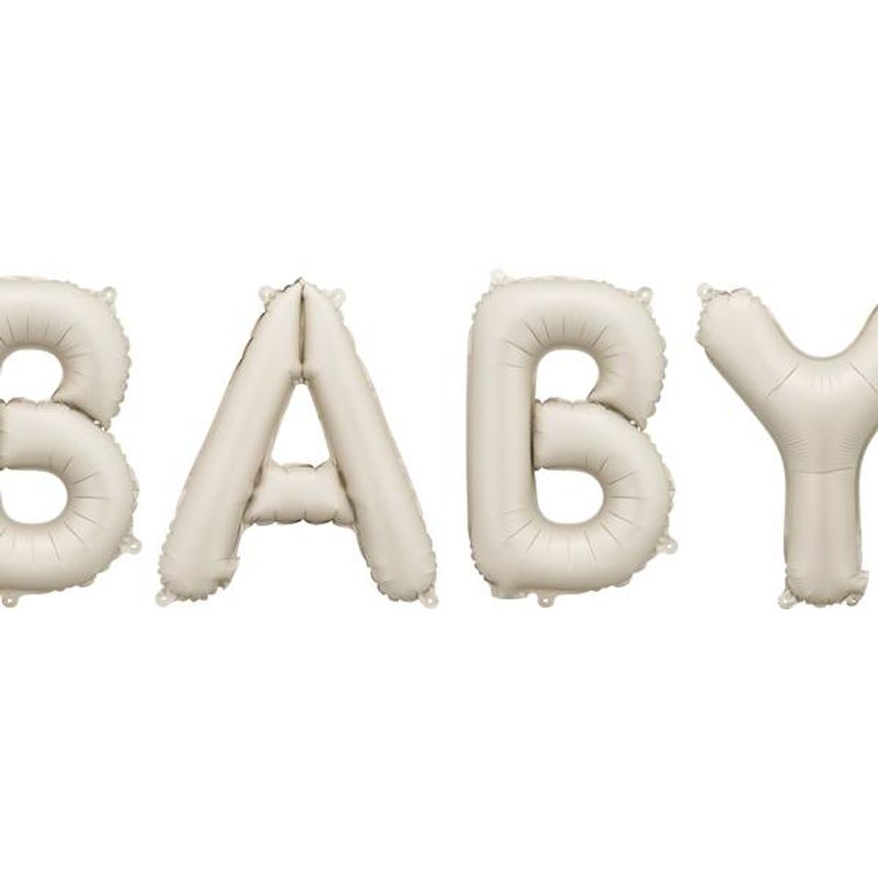 Folieballong Baby Beige 140 x 43 cm