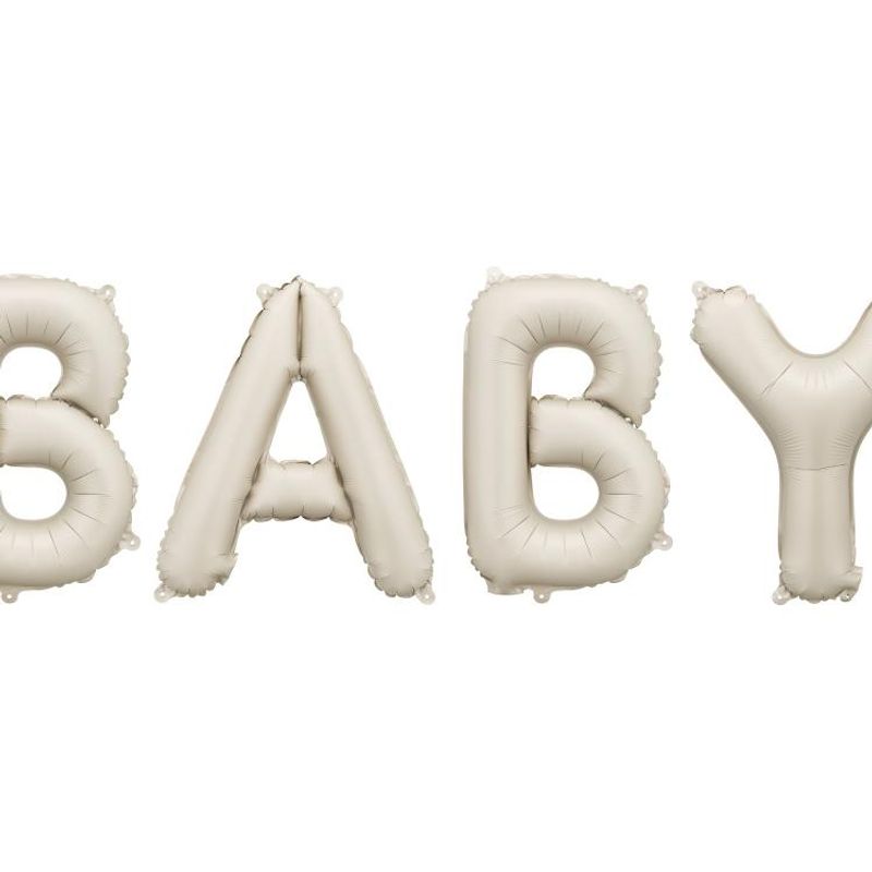 Folieballong Baby Beige 140 x 43 cm