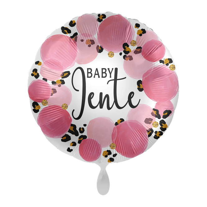 Hovedbilde Folieballong Baby jente Rosa prikker 43cm