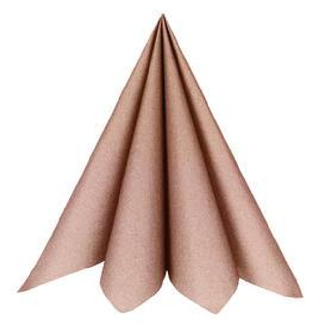 Hovedbilde Servietter Luksus Textile Touch - Rosegull 20 stk