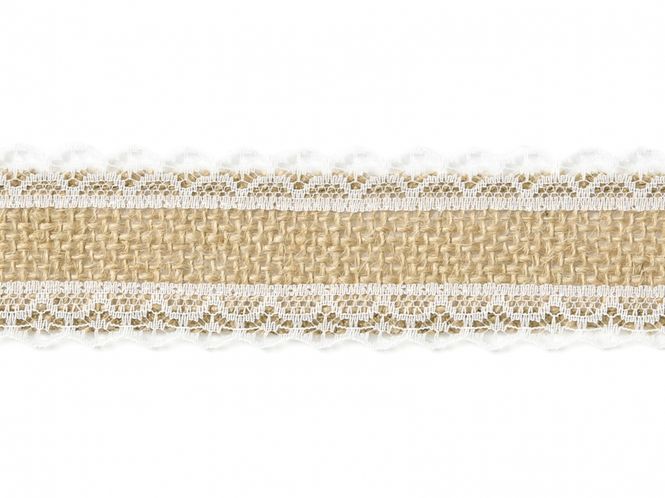 Hovedbilde Jute Pyntebånd Blonder 4