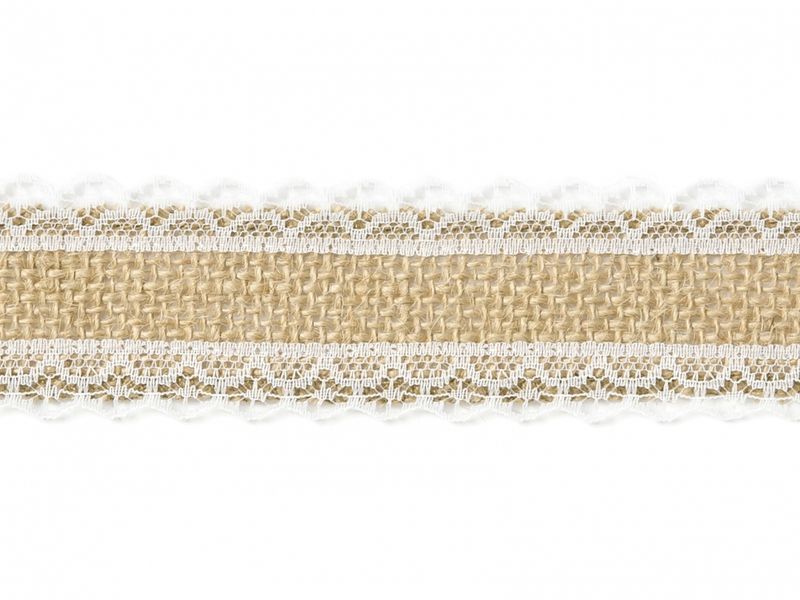 Jute Pyntebånd Blonder 4